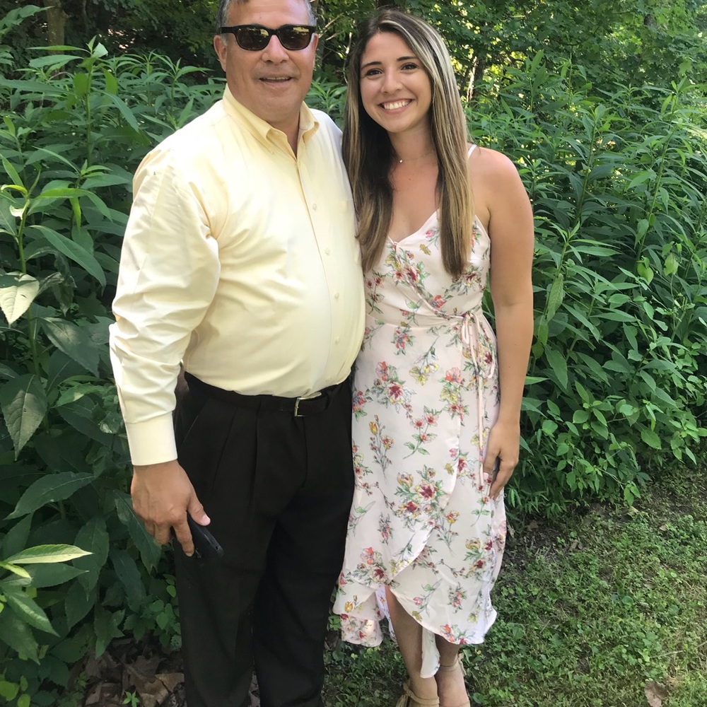 Lush Floral High- low dress